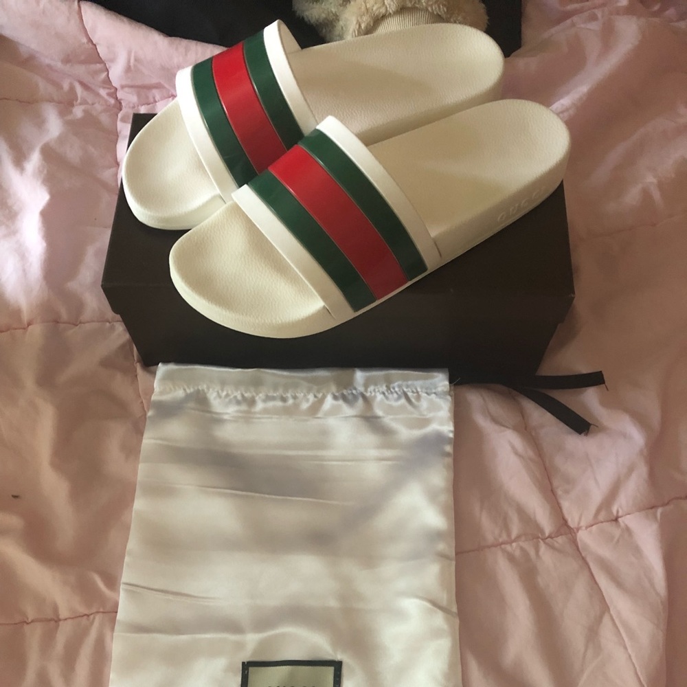 Gucci Men’s Slides White Size 11